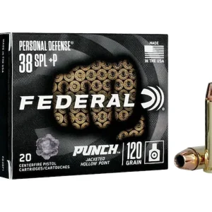 Federal Personal Defense Punch 38 Special +P Ammo 120 Grain Jacketed Hollow Point 200 Direct - Handguns | Montana Gun Shop