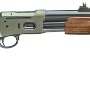 Davide Pedersoli 010S934044 Jackal 44 44 Mag 6+1 19″ Silver Cerakote Threaded Barrel & Receiver w/Picatinny Rail, Walnut Fixed Stock - Pump Action Rifles - Montana Gun Shop