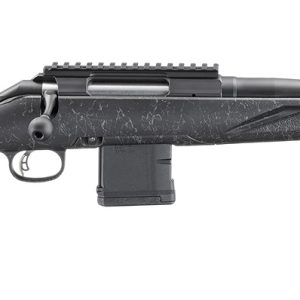 Ruger 56903 American II Patrol 5.56 NATO 10+1 16.10″ Graphite Black Cerakote Threaded Bull Barrel & Alloy Steel Receiver w/Picatinny Rail, Black Splatter Adj LOP Synthetic Stock - Bolt Action Rifles | Montana Gun Shop