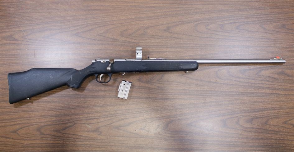 Marlin 882 SS 22 WMR Police Trade-In Rifle with Stainless Steel Barrel Marlin 882 SS 22 WMR Police Trade-In Rifle with Stainless Steel Barrel - Marlin Used Gun Collection - Montana Gun Shop